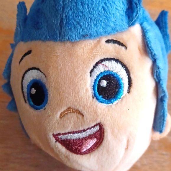 -Nick Jr Bubble Guppies Gil Plush Stuffed Toy 7" Blue Hair Merperson Mermaid Boy - Picture 9 of 12